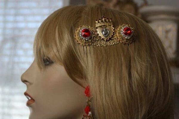 1459 Baroque Sacred Heart Hair Wear - Image 3