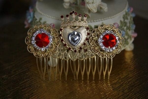 1459 Baroque Sacred Heart Hair Wear - Image 5