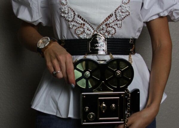 SOLD!1540 Madam Coco Projector Clutch Crossbody Purse - Image 8