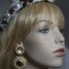 1585 Repurposed Chanel Buttons Earrings Studs - Image 5