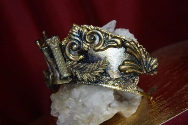 2339 Roman Antique Vintage Style Crown Tiara - Image 7