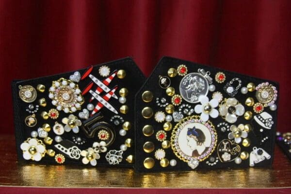 3142 Madam Coco Embellished Brooches Waist Corset Belt