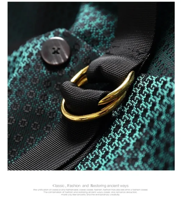 A close up of the belt on a tie
