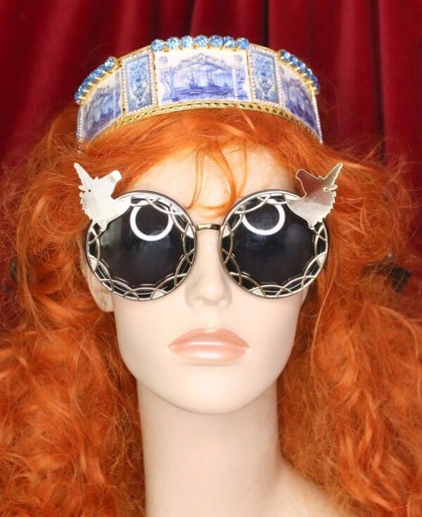 4778 Baroque Mirrow Unicorns UnusualEmbellished Sunglasses - Image 2
