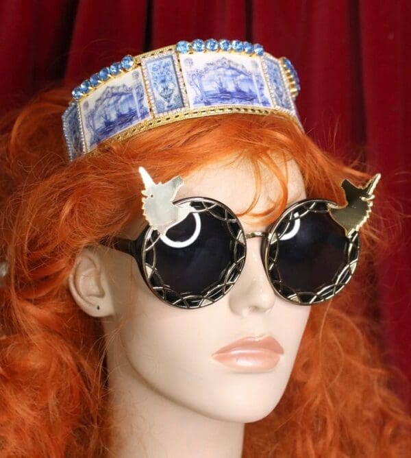 4778 Baroque Mirrow Unicorns UnusualEmbellished Sunglasses - Image 3