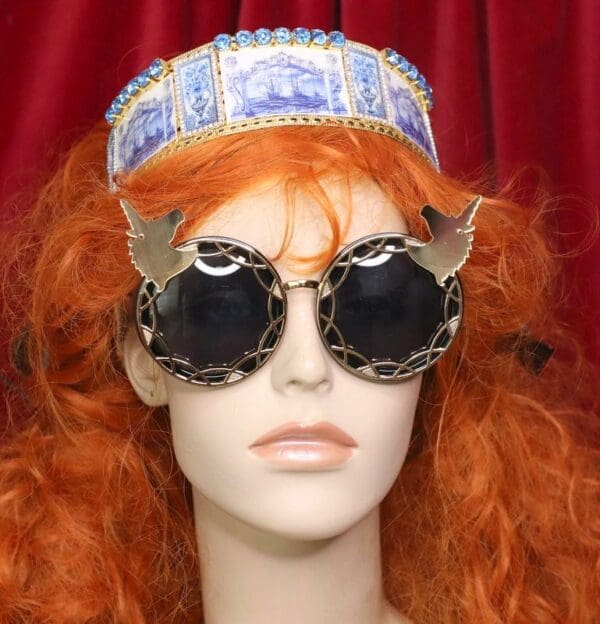 4778 Baroque Mirrow Unicorns UnusualEmbellished Sunglasses - Image 4