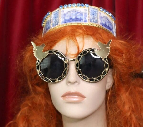 4778 Baroque Mirrow Unicorns UnusualEmbellished Sunglasses - Image 5