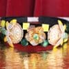 5260 Baroque Elegant Gold Enamel Bee Flower Headband