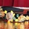 5260 Baroque Elegant Gold Enamel Bee Flower Headband - Image 3