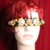 5260 Baroque Elegant Gold Enamel Bee Flower Headband - Image 4
