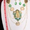 5331 Set Of Genuine Solar Quartz Neptun Poseidon Shell Necklace + Earrings - Image 4