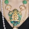 5331 Set Of Genuine Solar Quartz Neptun Poseidon Shell Necklace + Earrings - Image 7