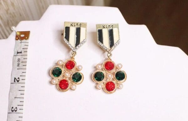 5353 Madam Coco Unusual Order King Earrings - Image 3