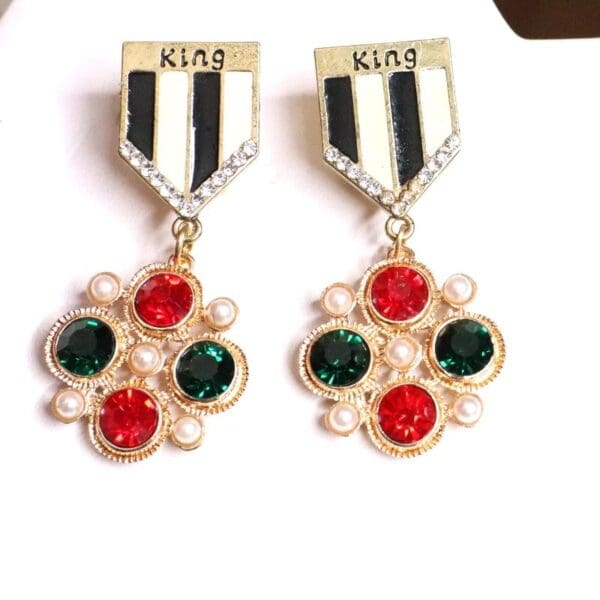 5353 Madam Coco Unusual Order King Earrings - Image 4