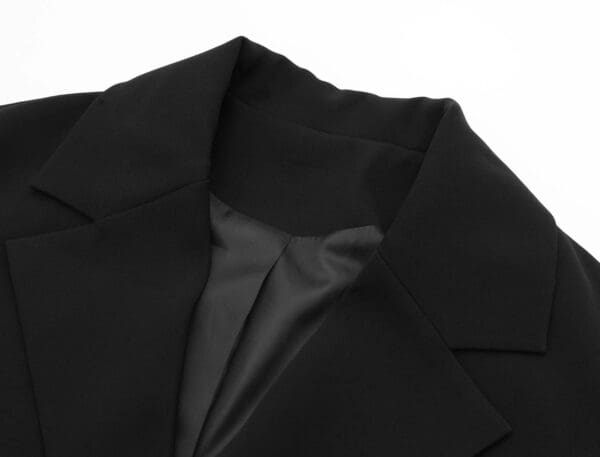 5558 High End Oversized Black Designer Elegant Lace detail Jacket Blazer - Image 5