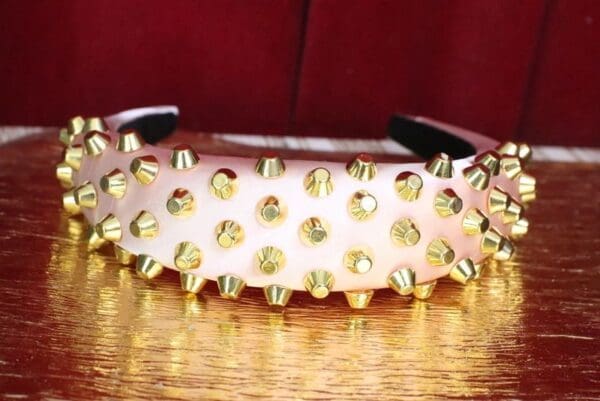 6050 Baroque Runway 2019 Spiky Pink Elegant Headband - Image 5
