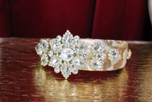 6159 Baroque Runway Clear Crystal Elegant Rhinestone Headband - Image 2