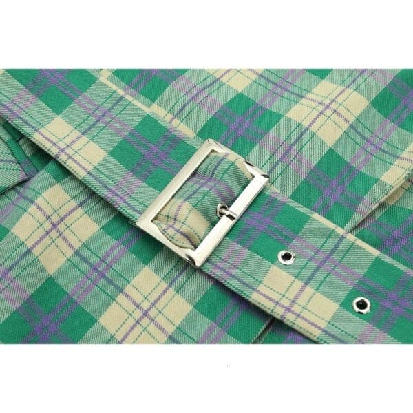 6809 2020 Check Green Lime Oversize Blazer - Image 3