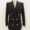 6845 Runway 2020 Baroque Evening Double Breasted Blazer