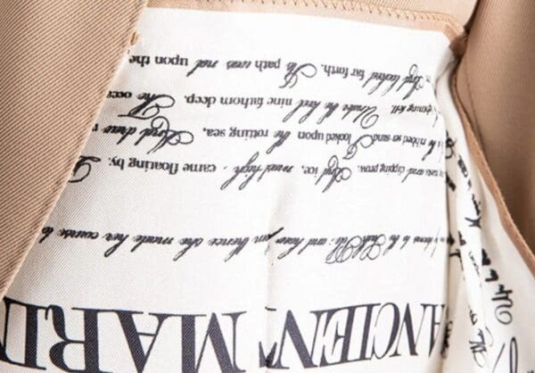 6908 High-End Runway 2020 Nautical Scarf Asymmetrical Camel Blazer - Image 8