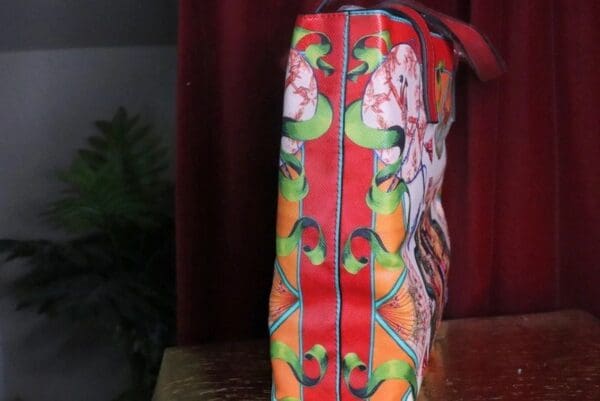 A close up of the side of a bag