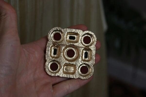 885 Coco Byzantine Huge Antique Style Brooch - Image 4