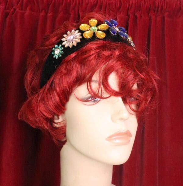 7483 Baroque Crystal Flower Elegant Headband - Image 6