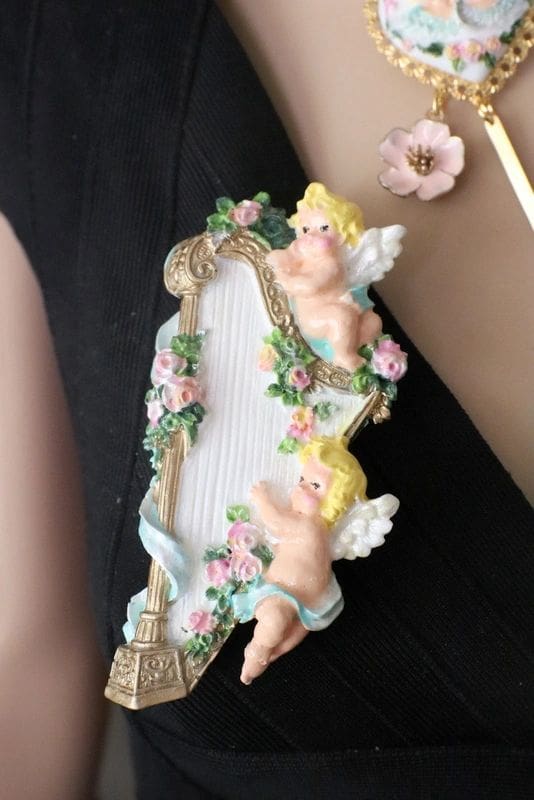 A close up of a person holding something