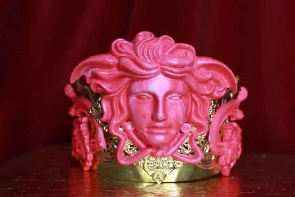 9003 Set Of Top Heacy roman Mythological Head Crown+ Earrings - Image 2