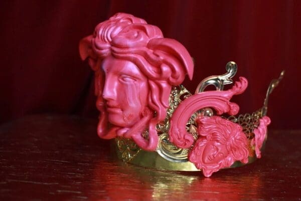 9003 Set Of Top Heacy roman Mythological Head Crown+ Earrings - Image 4