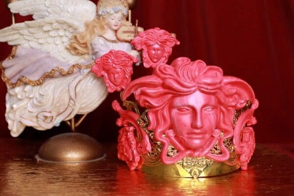 9003 Set Of Top Heacy roman Mythological Head Crown+ Earrings