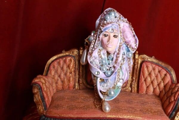 SOLD! 9007 Nautical Mermaid Victorian Huge Unusual Brooch - Image 4