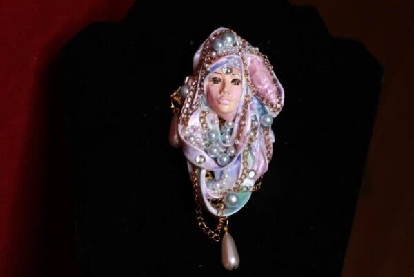 SOLD! 9007 Nautical Mermaid Victorian Huge Unusual Brooch - Image 6