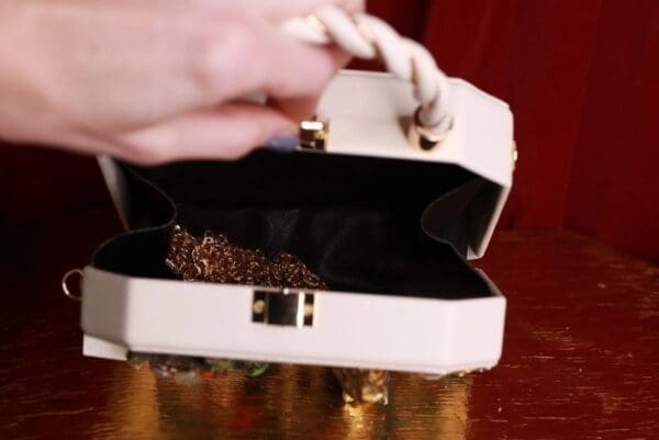 9344 Baroque Boutique Style Aquarium Nautical Embellished Handbag - Image 4