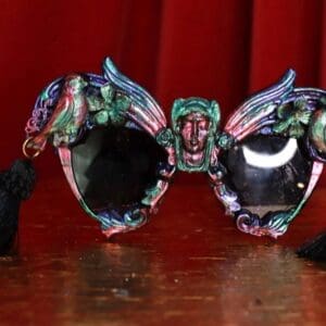 9674 Art Jewelry Dark Series Goddess Embellished Sunglasses