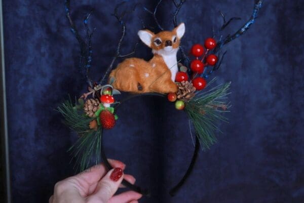 9778 Art Jewelry Little Fawn Oak Headband - Image 5