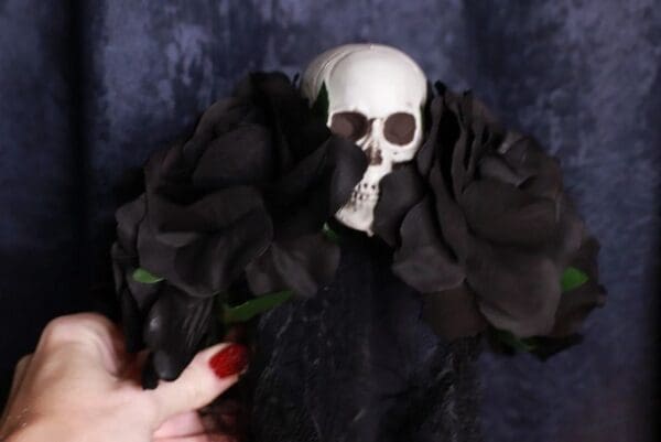 9779 Art Jewelry Goth Vale Scull Headband - Image 6
