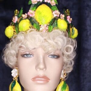 9780 Baroque 3D Effect Lemon Fruit Statement Headband