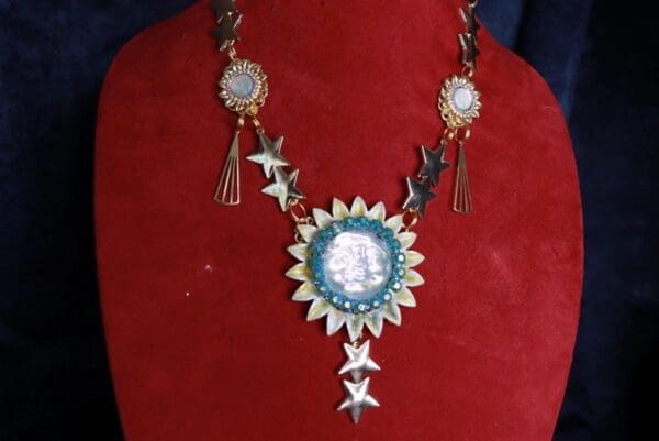 10063 Iridescent Sun Stars Terrestrial Necklace - Image 2