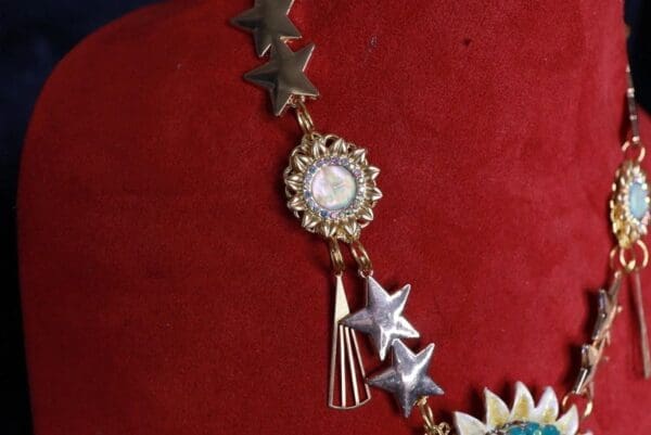 10063 Iridescent Sun Stars Terrestrial Necklace - Image 6