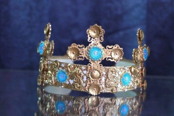 10120 Baroque Cross Cameos Headband - Image 2