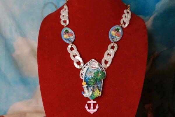 SOLD! 10252 Nautical Vacation Chained Necklace