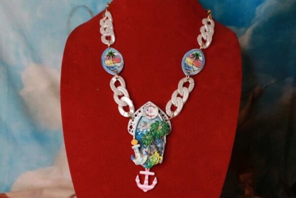 SOLD! 10252 Nautical Vacation Chained Necklace - Image 3
