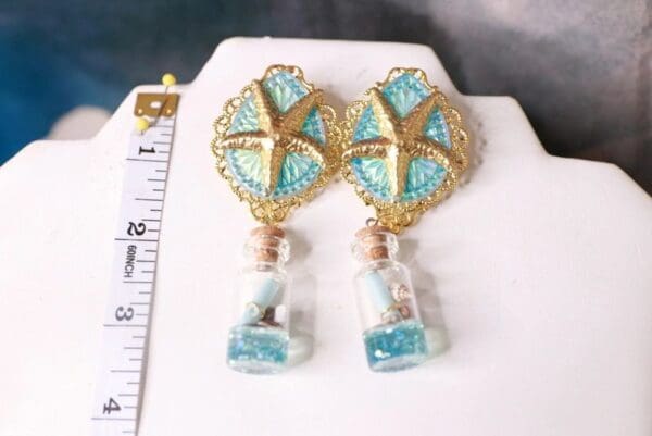 10354 Nautical Star Lightweight Beach Studs Earrings - Image 3