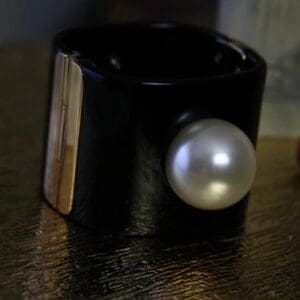 1154 Madam Coco Huge Pearl Cuff Bangle