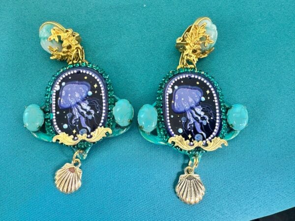 10467 Nautical Jelly Fish CLIP ON - Image 2