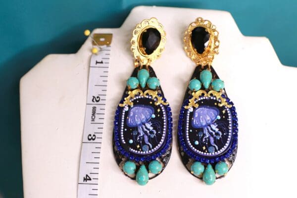 10470 Nautical Jelly Fih Earrings - Image 3