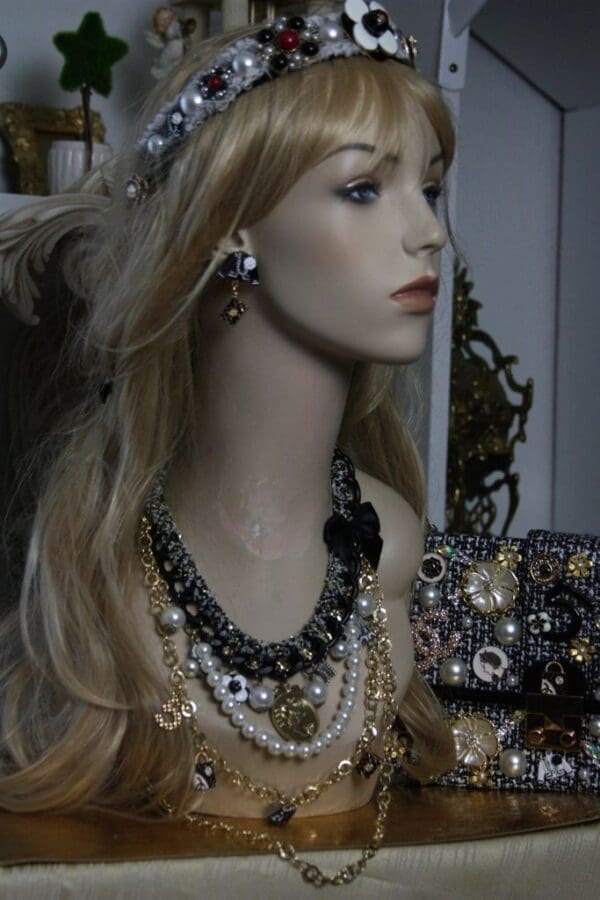 SOLD! 1517 Madam Coco Coin Medalion Jacket Chained Set - Image 2