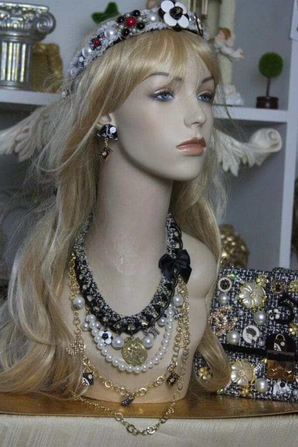 SOLD! 1517 Madam Coco Coin Medalion Jacket Chained Set - Image 3