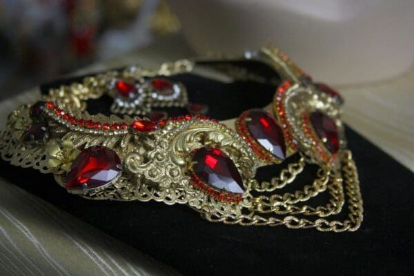 SOLD! 1590 Total Baroque Huge Swarovski Crystal Elements Chain Necklace SET - Image 8